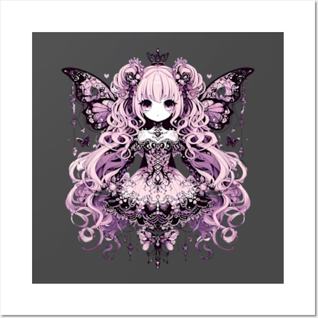 Anime gothic fairy Wall Art by BrisaArtPrints